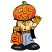 C1: Inside Pumpkin Face---Buttercup(Isacord 40 #1135)
C2: Stem---Erin Green(Isacord 40 #1510)
C3: Pumpkin & Sack---Pumpkin(Isacord 40 #1168)
C4: Boots ---Charcoal(Isacord 40 #1234)
C5: Jeans ---Azure Blue(Isacord 40 #12
