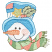 C1: Light Scarf Stripes---Spring Frost(Isacord 40 #1047)&#13;&#10;C2: Medium Scarf Stripes, Berries & Patch---Coral(Isacord 40 #1019)&#13;&#10;C3: Dark Scarf Stripes---Bright Mint(Isacord 40 #1510)&#13;&#10;C4: Scarf Outlines---Lima Bean(Isacord 40 #1177)