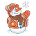 C1: Snowman & Snow---White(Isacord 40 #1002)
C2: Snowman Shading---Ice Cap(Isacord 40 #1074)
C3: Star on Mitten---Buttercup(Isacord 40 #1135)
C4: Nose & Jacket Trim---Candlelight(Isacord 40 #1137)
C5: Nose Shading---Pum