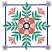 C1: Outer Blocks---Oxford(Isacord 40 #1222)&#13;&#10;C2: Flower Petals---Dusty Mauve(Isacord 40 #1119)&#13;&#10;C3: Flower Petals---Pink Tulip(Isacord 40 #1115)&#13;&#10;C4: Frame---Sapphire(Isacord 40 #1535)&#13;&#10;C5: Leaves---Swiss Ivy(Isacord 40 #10