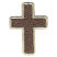 C1: Cross---Pecan(Isacord 40 #1128)&#13;&#10;C2: Cross Outlines---Ivory(Isacord 40 #1149)