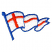 C1: Banner---White(Isacord 40 #1002)
C2: Stripes---Poppy(Isacord 40 #1037)
C3: Outlines---Nordic Blue(Isacord 40 #1076)