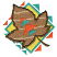 C1: Background---Light Brass(Isacord 40 #1067)
C2: Background Frame & Triangles---Trellis Green(Isacord 40 #1503)
C3: Leaf Light Stripes---Ivory(Isacord 40 #1149)
C4: Leaf---Pecan(Isacord 40 #1128)
C5: Leaf Outlines---E