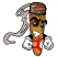 C1: Gloves, Teeth, Eyes & Label---White(Isacord 40 #1002)
C2: Band---Toffee(Isacord 40 #1126)
C3: Cigar---Palomino(Isacord 40 #1070)
C4: Cigar Shading---Light Cocoa(Isacord 40 #1158)
C5: Band---Wildfire(Isacord 40 #1147