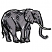 C1: Tusk---Linen(Isacord 40 #1071)
C2: Elephant---Cobblestone(Isacord 40 #1219)
C3: Elephant Outlines---Black(Isacord 40 #1234)
