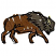 C1: Body---Bark(Isacord 40 #1186)
C2: Head---Pewter(Isacord 40 #1040)
C3: Horns---Daffodil(Isacord 40 #1135)
C4: Outlines---Black(Isacord 40 #1234)