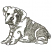 C1: Dog---Khaki(Isacord 40 #1179)&#13;&#10;C2: Dog Shading & Outlines---Pine Bark(Isacord 40 #1170)