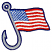 C1: White Stripes---White(Isacord 40 #1002)
C2: Red Stripes---Poinsettia(Isacord 40 #1147)
C3: Flag Field---Nordic Blue(Isacord 40 #1076)
C4: Hook---Sterling(Isacord 40 #1011)
C5: Design Outlines---Light Midnight(Isacor