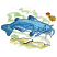 C1: Water---Kiwi(Isacord 40 #1104)
C2: Ground---Seaweed(Isacord 40 #1209)
C3: Belly & Eye---White(Isacord 40 #1002)
C4: Catfish---Aqua(Isacord 40 #1204)
C5: Catfish Shading---Alexis Blue(Isacord 40 #1252)
C6: C