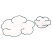 C1: Clouds---White(Isacord 40 #1002)&#13;&#10;C2: Cloud Outlines---Jade(Isacord 40 #1046)
