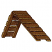 C1: Board Ends---Palomino(Isacord 40 #1070)
C2: Boards---Bark(Isacord 40 #1186)
C3: Board Shading---Chocolate(Isacord 40 #1059)
C4: Design Outlines---Mahogany(Isacord 40 #1215)
