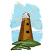 C1: Sky---Island Waters(Isacord 40 #1045)
C2: Clouds & Windmill Top---White(Isacord 40 #1002)
C3: Windows & Door---Mahogany(Isacord 40 #1215)
C4: Cloud Shading---Crystal Blue(Isacord 40 #1249)
C5: Top Shading---Smoke(Is