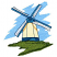 C1: Sky---Crystal Blue(Isacord 40 #1249)
C2: Windmill Blades---White(Isacord 40 #1002)
C3: Windmill Blades Shading---Sterling(Isacord 40 #1011)
C4: Windmill---Truly Teal(Isacord 40 #1090)
C5: Windmill---Vanilla(Isacord
