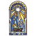 C1: Border & Star---Pearl / Iridescent(Yenmet/ Isamet #7021)
C2: Border & Rays---Daffodil(Isacord 40 #1135)
C3: Rays & Halo---Gold Metallic(Yenmet/ Isamet #7005)
C4: Border & Rays---Ocean Blue Metallic(Yenmet/ Isamet #7053)