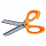 C1: Scissors---Sterling(Isacord 40 #1011)&#13;&#10;C2: Scissors Shading---Oxford(Isacord 40 #1222)&#13;&#10;C3: Scissors Outlines---Charcoal(Isacord 40 #1234)&#13;&#10;C4: Scissors Handle---Goldenrod(Isacord 40 #1137)&#13;&#10;C5: Scissors Outlines---Red