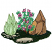 C1: Pebbles & Small Rocks---Baguette(Isacord 40 #1229)
C2: Pebbles & Rock Shading---Sage(Isacord 40 #1180)
C3: Large Rock---Pecan(Isacord 40 #1128)
C4: Large Rock Shading---Espresso(Isacord 40 #1214)
C5: Large Rock Ligh