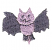 C1: Body---Lavender(Isacord 40 #1193)&#13;&#10;C2: Wings, Feet & Outlines---Amethyst Frost(Isacord 40 #1254)