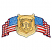 C1: Badge---Parchment(Isacord 40 #1066)
C2: Badge Light Shading---Papaya(Isacord 40 #1024)
C3: Badge Dark Shading---Liberty Gold(Isacord 40 #1025)
C4: Star Fields---Tropical Blue(Isacord 40 #1534)
C5: Light Stripes & St