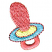 C1: Stopper---Lemon Frost(Isacord 40 #1022)
C2: Stopper Ring---Ice Cap(Isacord 40 #1074)
C3: Nipple & Ring---Azalea Pink(Isacord 40 #1224)