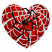 C1: Spider Eyes---White(Isacord 40 #1002)&#13;&#10;C2: Spider & Heart---Poinsettia(Isacord 40 #1147)&#13;&#10;C3: Tongue, Body & Heart Shading---Bordeaux(Isacord 40 #1035)&#13;&#10;C4: Web---Oyster(Isacord 40 #1236)&#13;&#10;C5: Spider Legs---Black(Isacor