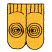 C1: Feet---Papaya(Isacord 40 #1024)
C2: Outlines---Black(Isacord 40 #1234)