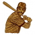 C1: Baseball Player Base---Palomino(Isacord 40 #1070)
C2: Light Shading---Golden Grain(Isacord 40 #1126)
C3: Dark Shading---Redwood(Isacord 40 #1057)
C4: Outlines---Cinnamon(Isacord 40 #1247)