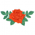 C1: Leaves---Pear(Isacord 40 #1049)&#13;&#10;C2: Leaf Shading & Stems---Swiss Ivy(Isacord 40 #1079)&#13;&#10;C3: Petals---Spanish Tile(Isacord 40 #1020)&#13;&#10;C4: Petals Shading---Terra Cotta(Isacord 40 #1081)