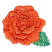 C1: Leaf---Pear(Isacord 40 #1049)
C2: Leaf Shading---Swiss Ivy(Isacord 40 #1079)
C3: Petals---Spanish Tile(Isacord 40 #1020)
C4: Petal Shading---Terra Cotta(Isacord 40 #1081)