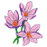 C1: Stems---Erin Green(Isacord 40 #1510)
C2: Stem Shading---Emerald(Isacord 40 #1049)
C3: Inside Petals---Impatience(Isacord 40 #1111)
C4: Petal Shading---Linen(Isacord 40 #1071)
C5: Outside Petals---Wild Iris(Isacord 4