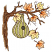 C1: Yellow Leaves---Daffodil(Isacord 40 #1135)
C2: Yellow Leaf Shading & Orange Leaves---Shrimp(Isacord 40 #1258)
C3: Orange Leaf Shading---Apricot(Isacord 40 #1238)
C4: Tree---Pecan(Isacord 40 #1128)
C5: Tree Shading--