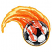 C1: Background---Buttercup(Isacord 40 #1135)&#13;&#10;C2: Flames---Pumpkin(Isacord 40 #1168)&#13;&#10;C3: Bright Flames---Fox Fire(Isacord 40 #1184)&#13;&#10;C4: Background Frame---Goldenrod(Isacord 40 #1137)&#13;&#10;C5: Soccer Ball---White(Isacord 40 #1