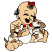 C1: Bow, Tongues & Earring---Poinsettia(Isacord 40 #1147)
C2: Puppy Spots---Pecan(Isacord 40 #1128)
C3: Puppy Noses---Whale(Isacord 40 #1041)
C4: Baby---Meringue(Isacord 40 #1017)
C5: Puppy---Muslin(Isacord 40 #1082)