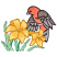 C1: Feet & Beak---Blush(Isacord 40 #1113)
C2: Bird---Starfish(Isacord 40 #1019)
C3: Bird Shading---Spanish Tile(Isacord 40 #1020)
C4: Inner Feathers & Tail---Cloud(Isacord 40 #1218)
C5: Outer Feathers---Wild Rice(Isacor