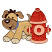 C1: Paws & Belly---Oat(Isacord 40 #1127)
C2: Ears, Tail & Nose---Pecan(Isacord 40 #1128)
C3: Head & Body---Old Gold(Isacord 40 #1055)
C4: Collar---Celestial(Isacord 40 #1028)
C5: Dog Outlines---Chocolate(Isacord 40 #105