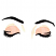 C1: Skin---Shrimp Pink(Isacord 40 #1017)&#13;&#10;C2: Eye Shadow---Pink Clay(Isacord 40 #1019)&#13;&#10;C3: Eye Lid Highlights---Blush(Isacord 40 #1113)&#13;&#10;C4: Eyebrows & Eyelashes---Black(Isacord 40 #1234)