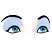 C1: Skin---Shrimp Pink(Isacord 40 #1017)&#13;&#10;C2: Eyelids---Winter Sky(Isacord 40 #1165)&#13;&#10;C3: Eyes---White(Isacord 40 #1002)&#13;&#10;C4: Iris---Jade(Isacord 40 #1046)&#13;&#10;C5: Iris Shading---Dark Aqua(Isacord 40 #1230)&#13;&#10;C6: Iris O