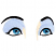 C1: Skin---Shrimp Pink(Isacord 40 #1017)
C2: Eyelids---Winter Sky(Isacord 40 #1165)
C3: Eyes---White(Isacord 40 #1002)
C4: Iris---Jade(Isacord 40 #1046)
C5: Iris Shading---Dark Aqua(Isacord 40 #1230)
C6: Iris O
