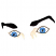 C1: Skin---Shrimp Pink(Isacord 40 #1017)
C2: Eye Whites---White(Isacord 40 #1002)
C3: Iris---Oxford(Isacord 40 #1222)
C4: Iris Shading---Black(Isacord 40 #1234)
C5: Pupil Highlights---White(Isacord 40 #1002)
