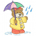 C1: Nose & Inner Ears---Muslin(Isacord 40 #1082)
C2: Bow & Shoes---Coral(Isacord 40 #1019)
C3: Bear---Jalapeno(Isacord 40 #1104)
C4: Coat---Daffodil(Isacord 40 #1135)
C5: Clasps---White(Isacord 40 #1002)
C6: Um