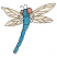 C1: Wings---Pearl / Iridescent(Yenmet/ Isamet #7021)
C2: Wings Shading---Pale Gold Metallic(Yenmet/ Isamet #7007)
C3: Wings Outlines---Pewter(Isacord 40 #1040)
C4: Eyes---Silver Red(Yenmet/ Isamet #Silver and Red Twilight)&