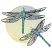 C1: Moon---Buttercream(Isacord 40 #1022)
C2: Moon Shading---Winter Sky(Isacord 40 #1165)
C3: Moon Outlines---Daffodil(Isacord 40 #1135)
C4: Wings---Light Jade Metallic(Yenmet/ Isamet #7041)
C5: Wings Dark Shading---Oxfo
