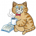 C1: Pages & Mouth---Cream(Isacord 40 #1071)
C2: Page Shading---Baguette(Isacord 40 #1229)
C3: Cup---White(Isacord 40 #1002)
C4: Cover, Cup & Glasses Shading---Ice Cap(Isacord 40 #1074)
C5: Ears---Toffee(Isacord 40 #1126