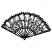 C1: Fan Ribs---Whale(Isacord 40 #1041)
C2: Fan Lace---Pearl(Isacord 40 #1218)
C3: Fan Outlines---Black(Isacord 40 #1234)
C4: Fan Ring---White Silver Metallic(Yenmet/ Isamet #7001)