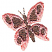 C1: Butterfly & Wing Spots---Teaberry(Isacord 40 #1213)&#13;&#10;C2: Wings---Pink Tulip(Isacord 40 #1115)