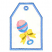 C1: Rattle Highlight---Petal Pink(Isacord 40 #1225)
C2: Rattle & Handle---Soft Pink(Isacord 40 #1224)
C3: Rattle---Crystal Blue(Isacord 40 #1249)
C4: Ribbon & Shadow---Ginger(Isacord 40 #1159)
C5: Ribbon---Citrus(Isacor