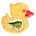 C1: Duck---Buttercup(Isacord 40 #1135)&#13;&#10;C2: Wing---Light Brass(Isacord 40 #1067)&#13;&#10;C3: Eye & Beak---Salmon(Isacord 40 #1259)
