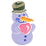 C1: Hat---Jalapeno(Isacord 40 #1104)
C2: Hat Stripes---Kiwi(Isacord 40 #1104)
C3: Carrot Nose---Lemon(Isacord 40 #1167)
C4: Heart---Pink Tulip(Isacord 40 #1115)
C5: Heart Highlight---Blush(Isacord 40 #1113)
C6: