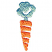 C1: Stem---Jalapeno(Isacord 40 #1104)
C2: Carrot---Papaya(Isacord 40 #1024)