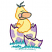 C1: Inside Egg---Baguette(Isacord 40 #1229)
C2: Egg Spots---Lavender(Isacord 40 #1193)
C3: Egg---Lemon Frost(Isacord 40 #1022)
C4: Ducky---Daffodil(Isacord 40 #1135)
C5: Bill---Shrimp(Isacord 40 #1258)
C6: Chee