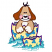 C1: Inside Egg---Stone(Isacord 40 #1180)
C2: Egg---Daffodil(Isacord 40 #1135)
C3: Egg Designs---Jade(Isacord 40 #1046)
C4: Paws, Chest & Nose---Eggshell(Isacord 40 #1071)
C5: Ears---Autumn Leaf(Isacord 40 #1126)